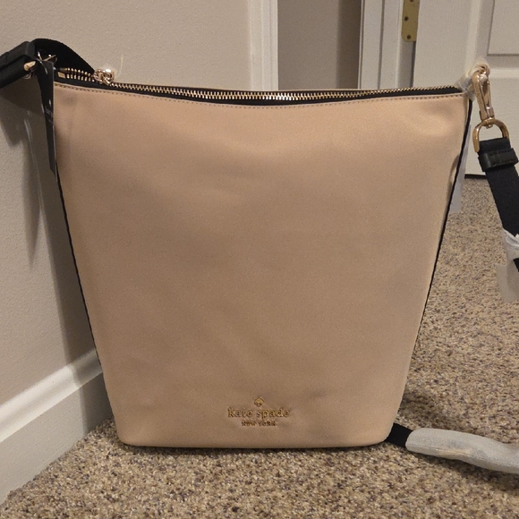 Kate Spade Warm Beige Crossbody Bag Canvas - Picture 2 of 7